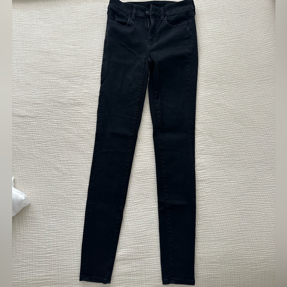 AE long black jeggings